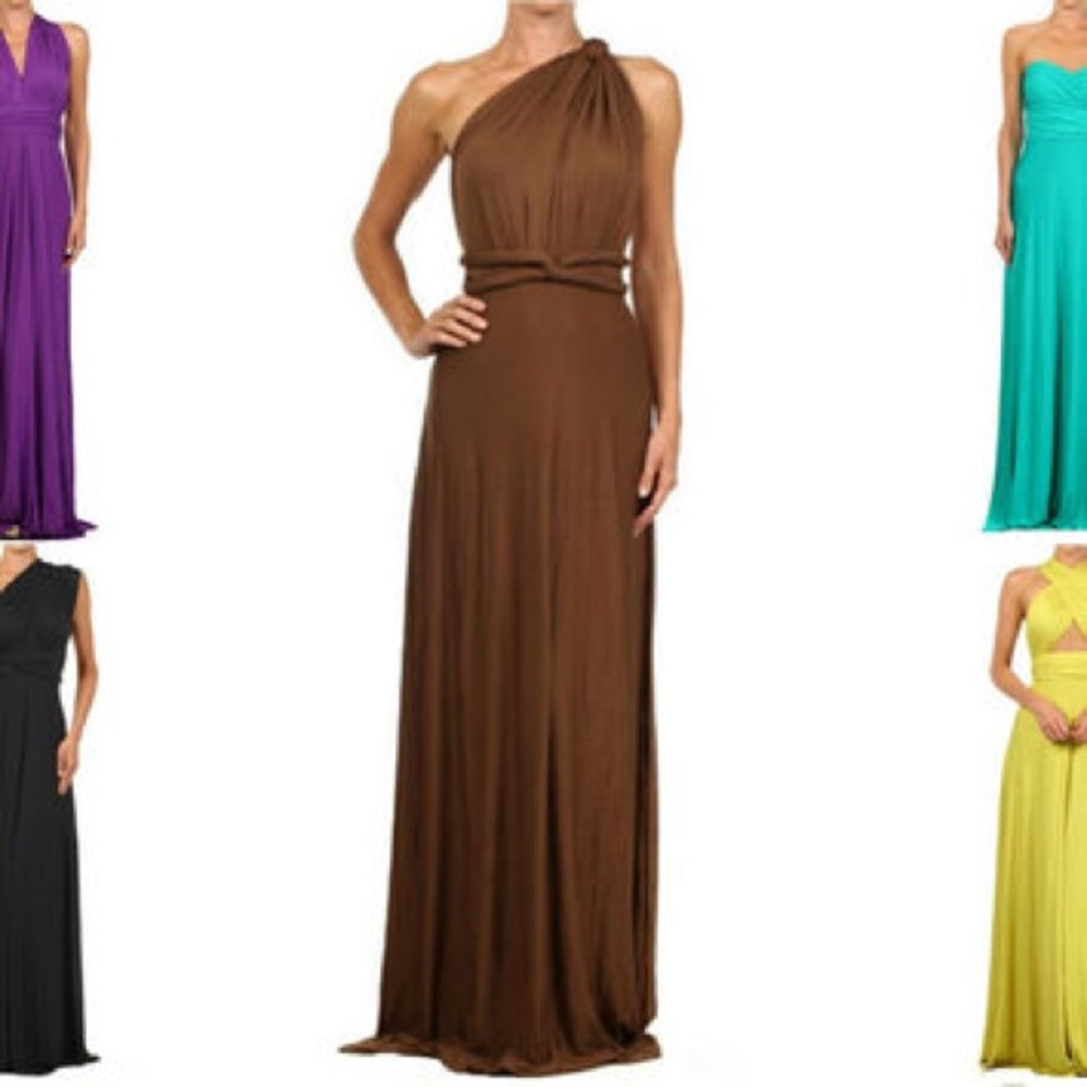 Brown infinity dress